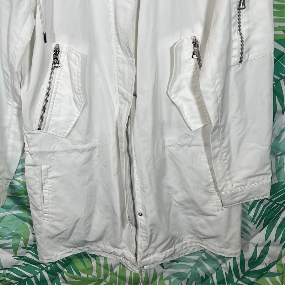 Vince Camuto long white hoodie jacket size XS - Picture 10 of 10